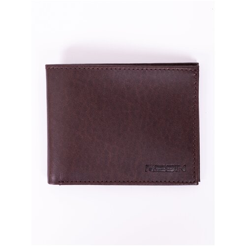 Бумажник RESIN, натуральная кожа, коричневый