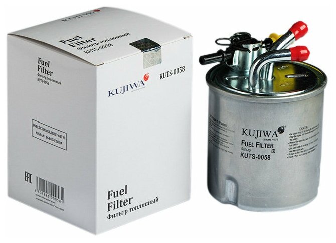 Фильтр топливный KUTS0058 KUJIWA для Nissan Navara (D40) 05-; Pathfinder (R51) 05- oem 16400EC00A