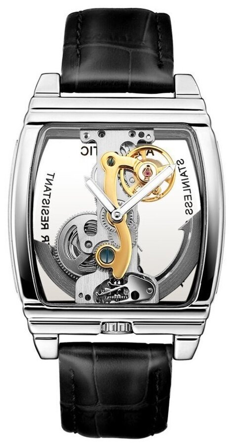 Наручные часы Shenhua, серебряный, черный