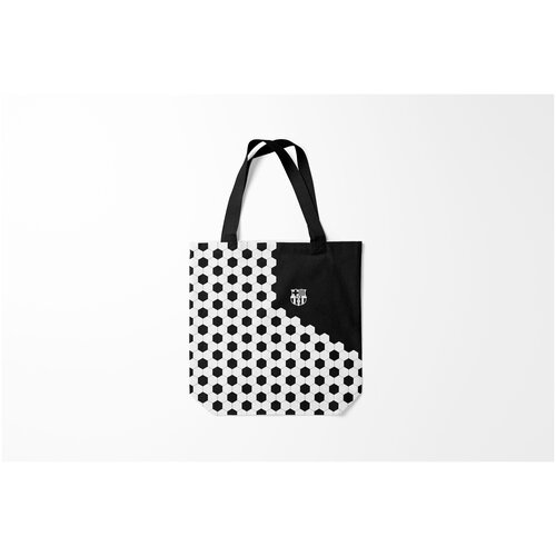 фото Сумка-шоппер / 40х40 см / футбол / barcelona fc burnettie