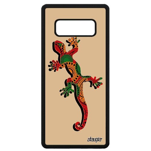 фото Ударопрочный чехол для мобильного // galaxy note 8 // "саламандра" огненная ящерица, utaupia, цветной