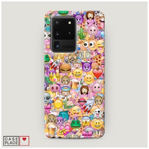 фото Чехол пластиковый samsung galaxy s20 ultra взрыв эмодзи case place