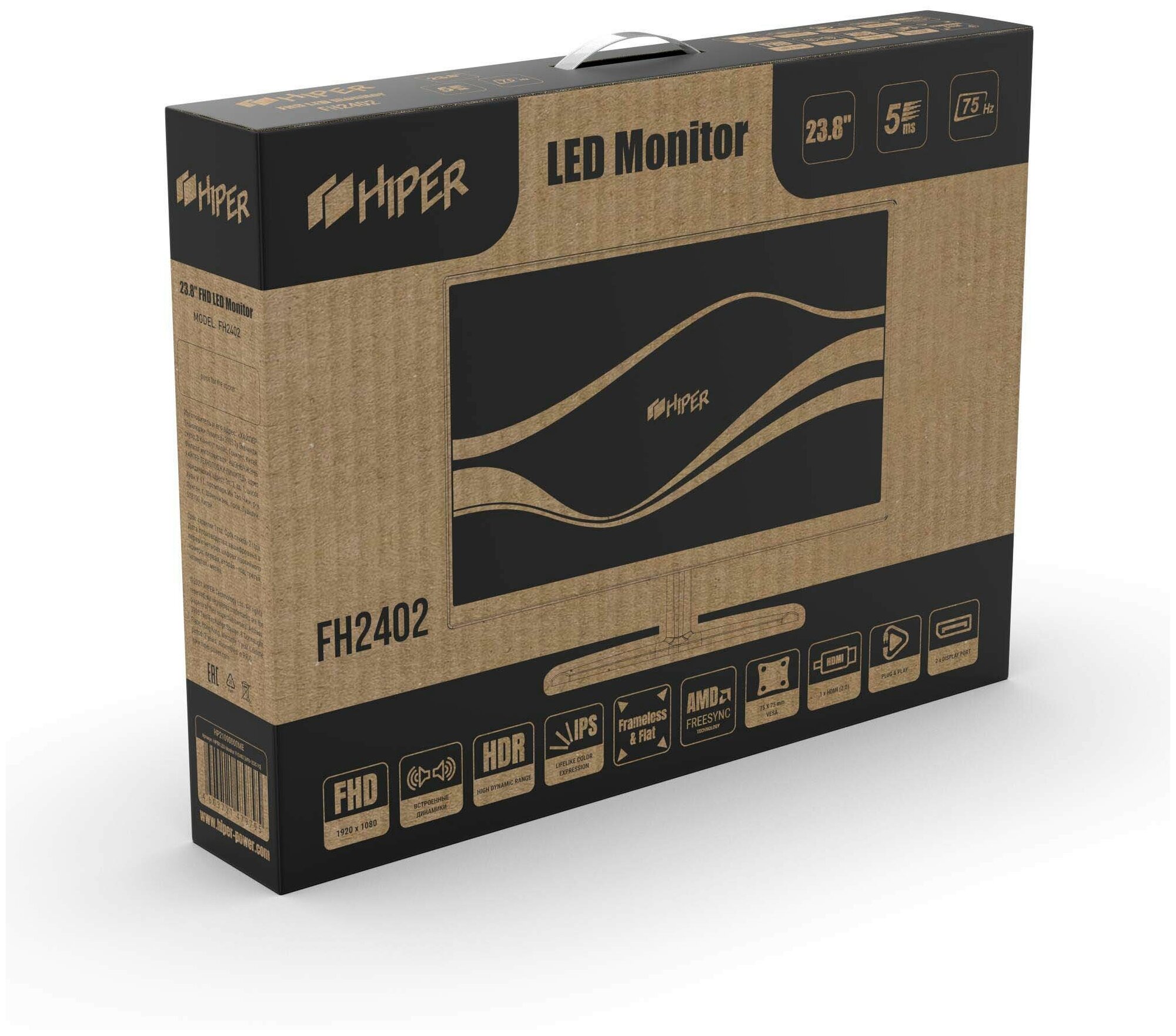 Монитор 238 Hiper EasyView FH2402 IPS 1920x1080 черный