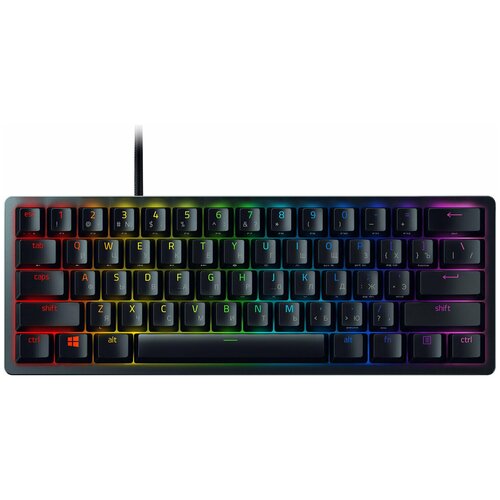 Игровая клавиатура Razer Huntsman Mini Razer Clicky Optical Switch Purple, черный, русская razer huntsman tournament edition