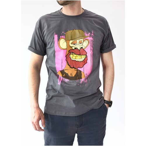 фото Футболка, цвет серый, размер s (44-46) solmax fashion