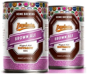 InPinto Солодовый экстракт Brown Ale охмеленный 550 г 2 шт.