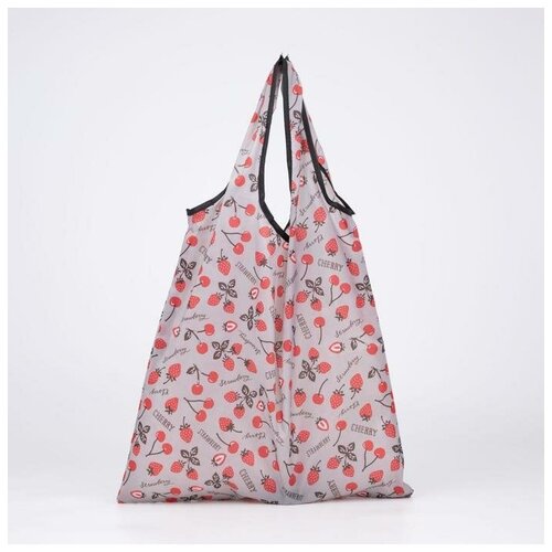 фото Сумка хозяйственная складная, отдел без молнии, с карабином, цвет серый noname