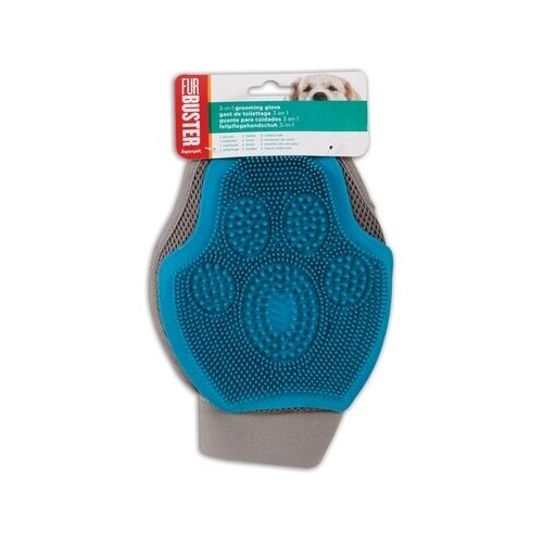 Kitty City Перчатка для груминга 3в1 Лапка (FURBUSTER 3-IN-1 DOG GROOMING GLOVE) 89801 | FURBUSTER 3-IN-1 DOG GROOMING GLOVE, 0,116 кг