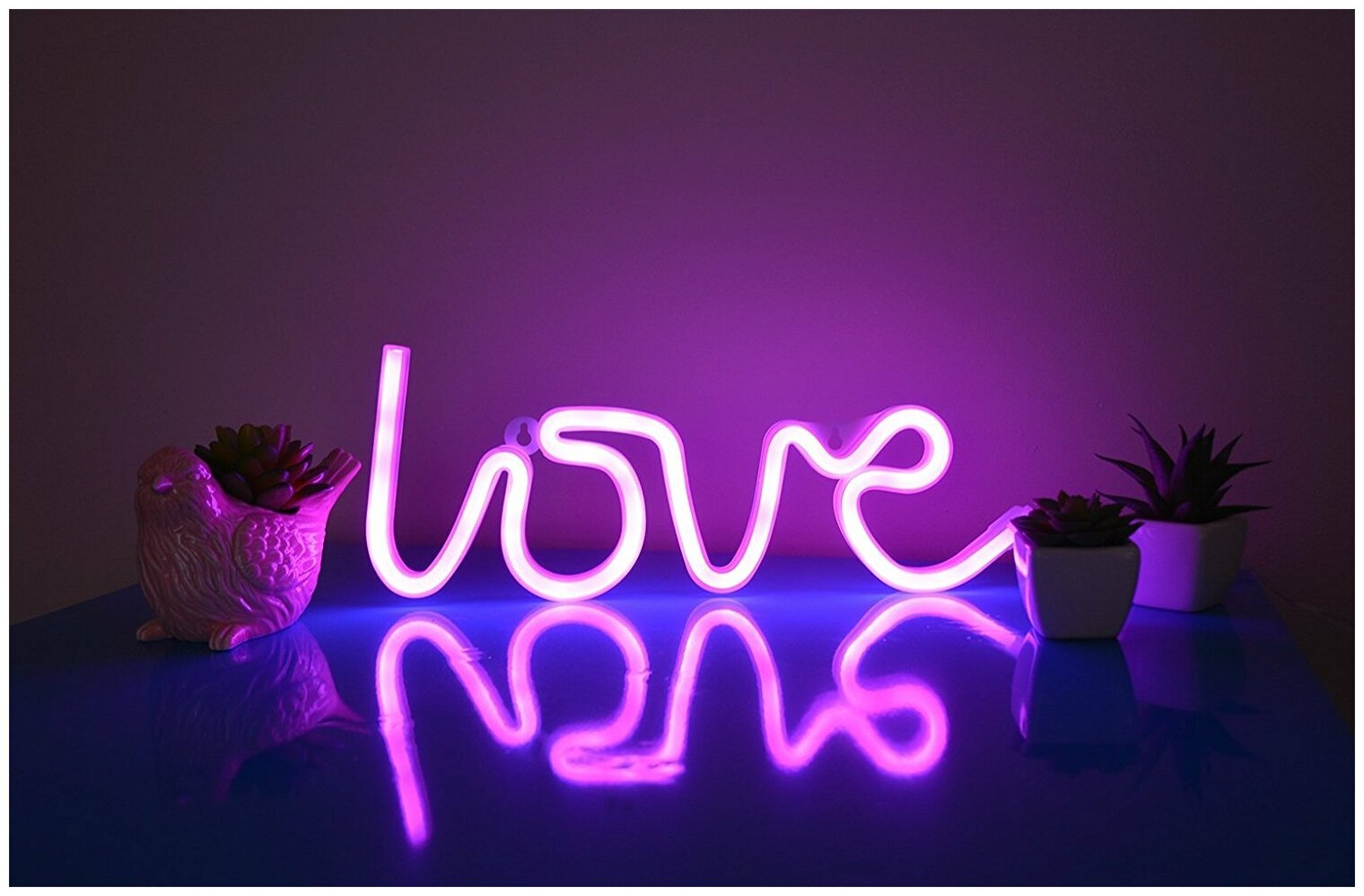 LED светильник "LOVE" - фотография № 4