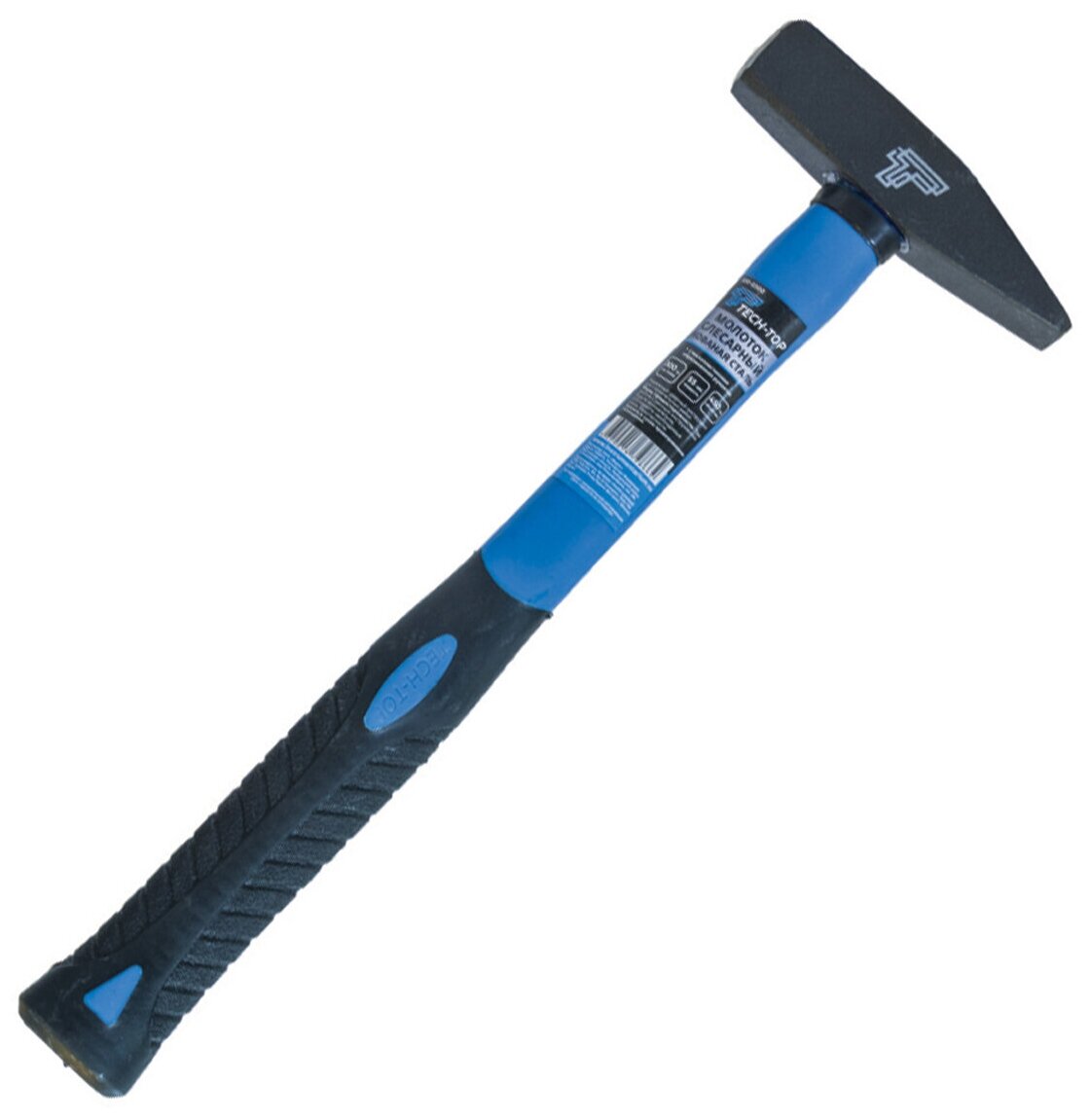 Молоток слесарный Tech-top, пластиковая обрезиненная ручка, 800 г
