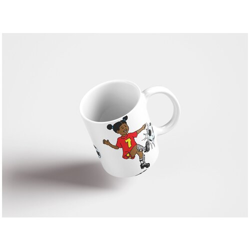 фото Кружка "девочка, играющий, футбол" 320 мл lotsprints