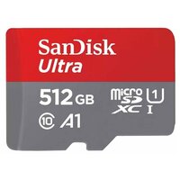 Карта памяти SanDisk microSD SDSQUA4-512G-GN6MA micro sd 512 GB, чтение: 120 MB/s