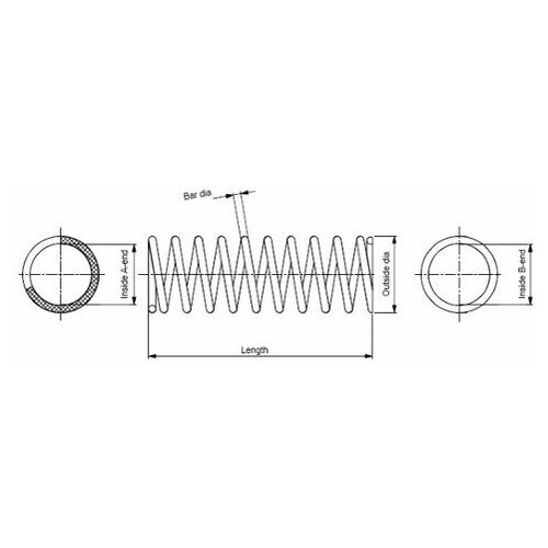фото Пружина задней подвески monroe sp3691 для mercedes m-class w163