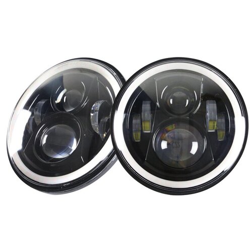 Штатные LED фары 7 дюймов 140ВТ С ДХО И поворотниками/УАЗ/нива/внедорожник