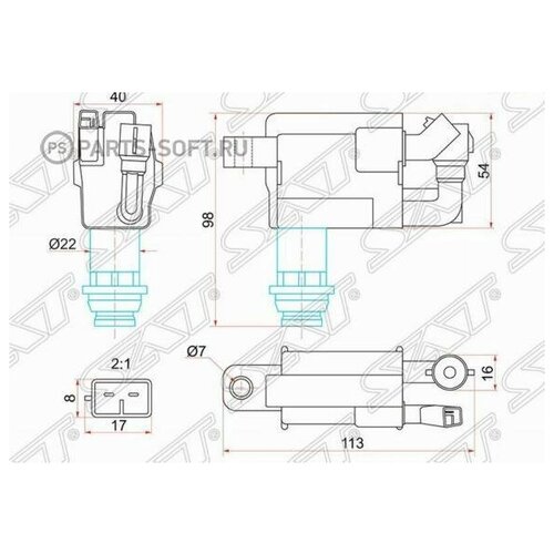 Катушка Зажигания 90919-02216 Для Toyota ADL арт. 9091902216