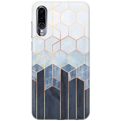 фото Re:pa накладка transparent для meizu 16xs с принтом "золотые соты на сером"