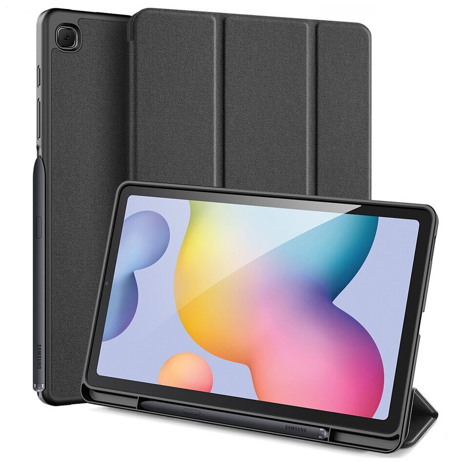 Чехол книжка для Samsung Galaxy Tab S6 Lite 10.4 DUX DUCIS Domo Series / Smart Case для Tab S6 Lite 10.4