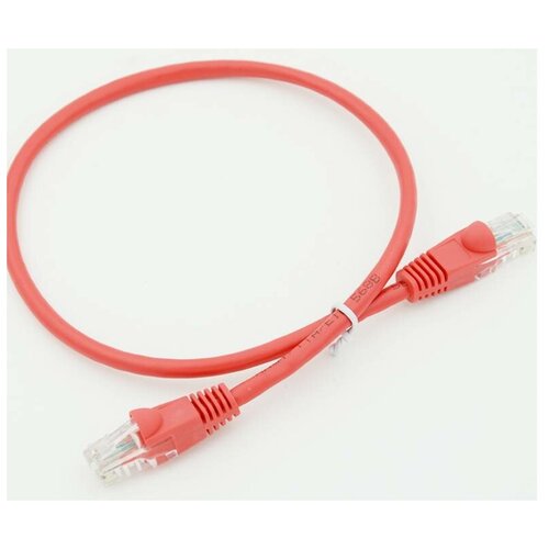 Патч-корд cat5E molded 0.5м красный RJ-45 (m)-RJ-45 (m)