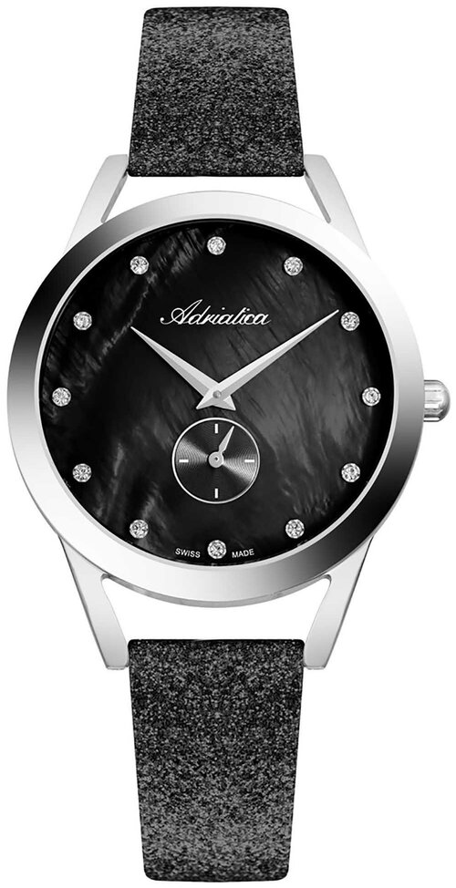 Наручные часы Adriatica Essence 74004, черный, серебряный