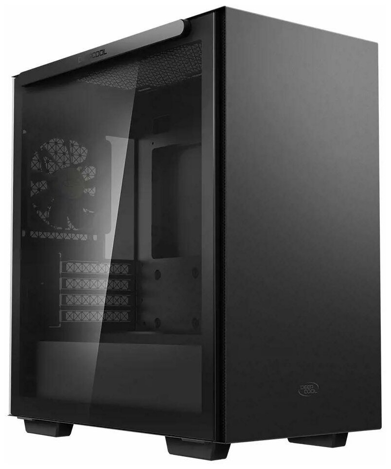 Корпус Deepcool MACUBE 110 BK без БП боковое окно (закаленное стекло) черный mATX