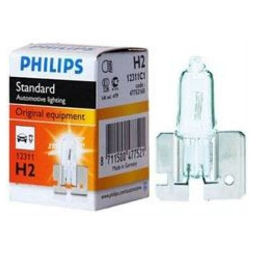 фото Philips 12311c1 лампа h2 12311 12v 55w картонная упаковка 1 шт.