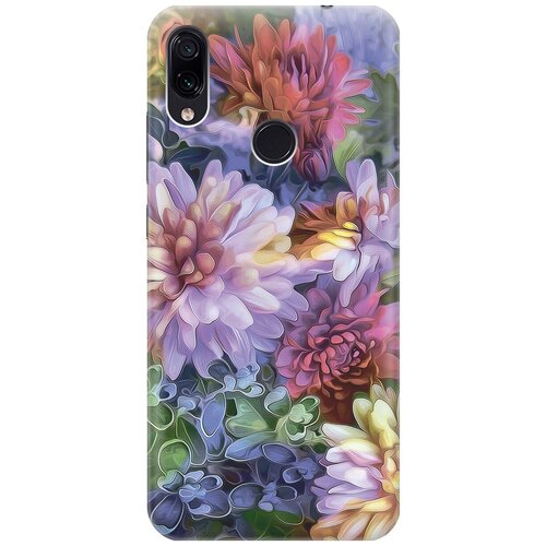 фото Силиконовый чехол синяя абстракция на xiaomi redmi note 7 / note 7 pro / сяоми редми ноут 7 / ноут 7 про re:pa