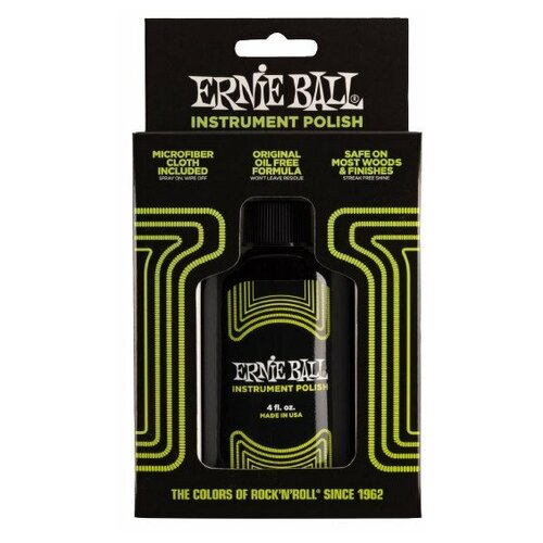 Ernie Ball 4222 Guitar Polish with Microfiber Cloth комплект: полироль для гитары + салфетка ernie ball 4222 полироль для гитары