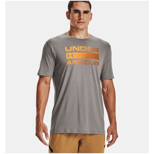 фото Футболка under armour 1329582 размер lg, concrete / omega orange-066