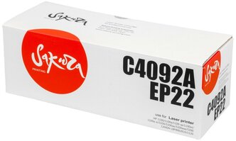 Картридж Sakura Printing Sakura C4092A/EP22 для HP, Canon LJ 1100/LJ 1100A/LJ 3200, черный, 2500 к.