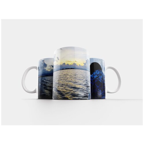 фото Кружка "подсветка, пляж, восход солнца" 320 мл lotsprints