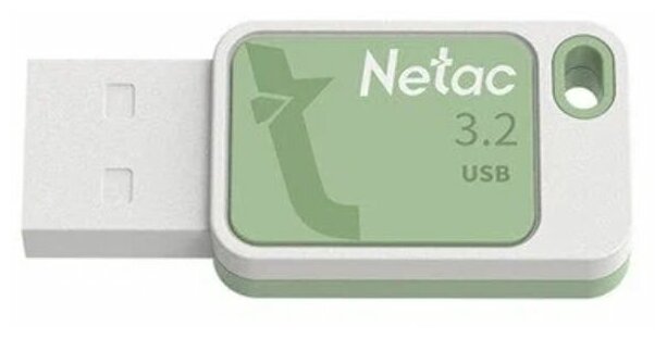 Флешка Netac UA31, 128GB, USB 3.2, Зеленый/Белый (Smoothies Green) NT03UA31N-128G-32GN - фото №6