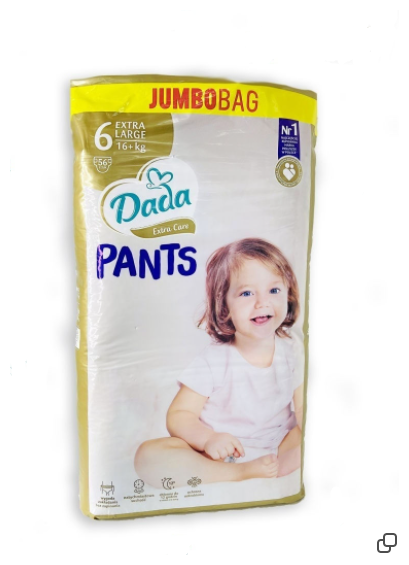 Подгузники-трусики Dada Extra Care 6 Extra Large (16+ кг), 56 шт