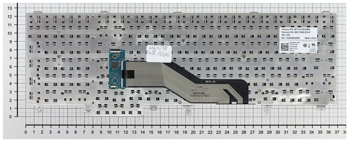 Клавиатура для ноутбука Dell M8F00 русская черная без стика