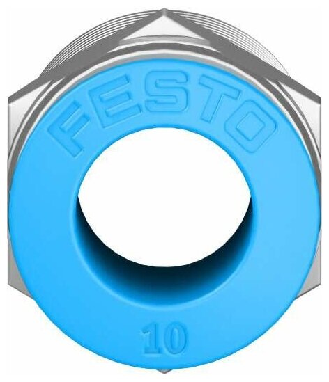 Штуцер с цанговым соединением Festo 153008 QS-3/8-10 прямой R3/8 под трубку 10 мм