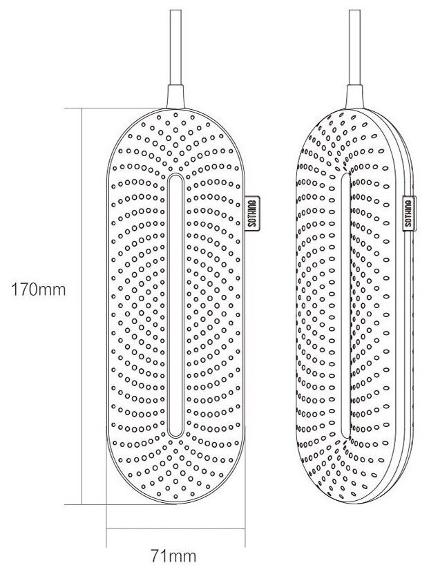 Сушилка Xiaomi для обуви Евровилка с переходником Sothing Zero-Shoes Dryer With Timer white - фотография № 12