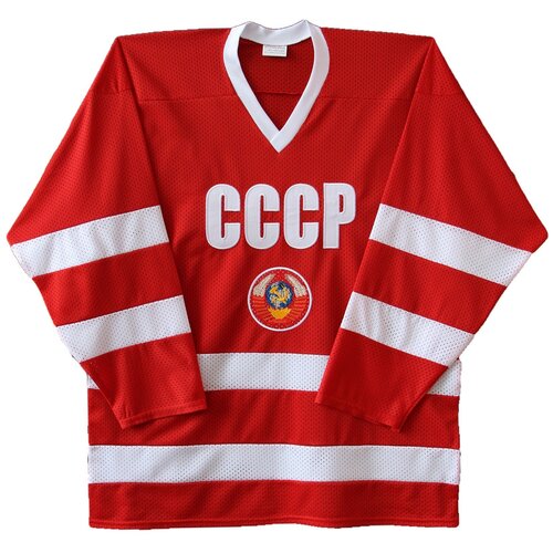 Хоккейная майка СССР красная размер 52-54