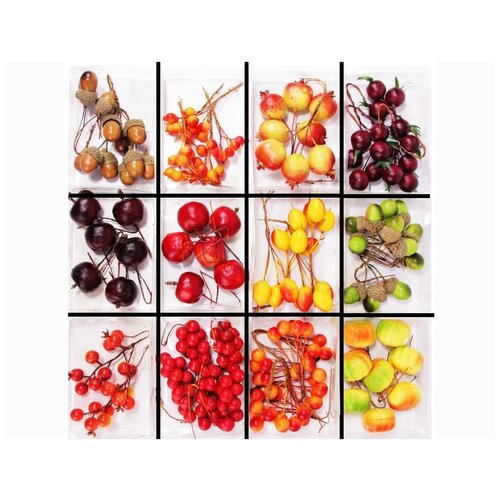 фото Набор аксессуаров для декорирования летний микс, 12 гроздей, hogewoning 222392-999