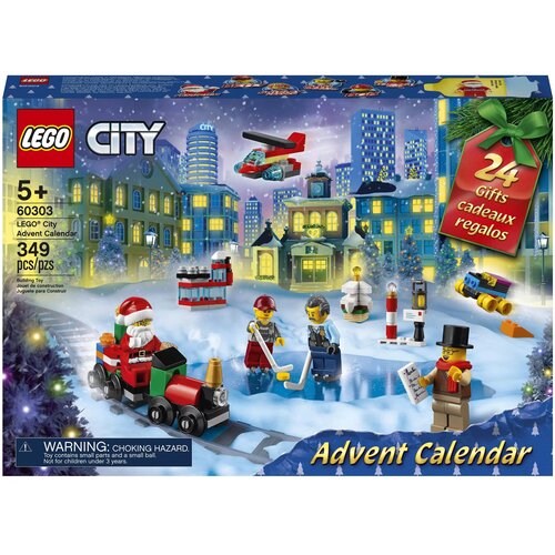 Конструктор LEGO City 60303 Адвент календарь, 349 дет. конструктор lego friends 41690 адвент календарь 370 дет