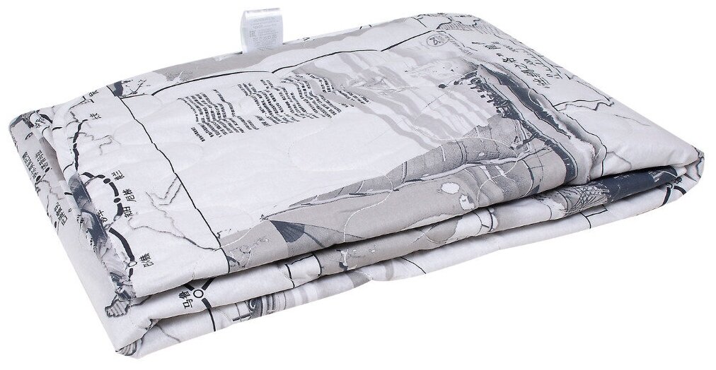 Одеяло "Лен" облегченное, 100% хлопок, 200 г/м2, 140х205 см - фотография № 1