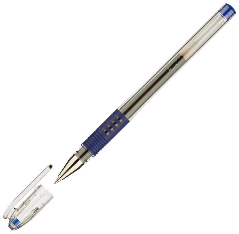 Ручка гелевая неавтомат PILOT BLGP-G1-5 резин. манжет. синя