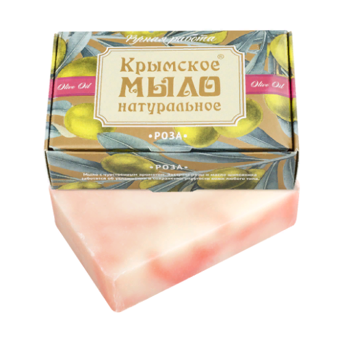 Крымское мыло натуральное роза 100 г мыло с маслом розовой герани и витамном е 80 гр амбрелла