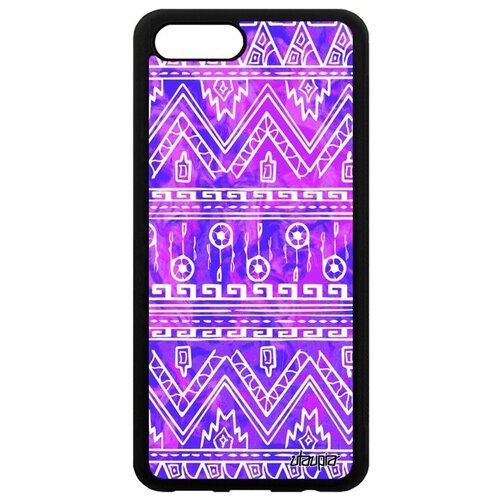 фото Защитный чехол для // honor v10 / view 10 // "ацтекские мотивы" стиль декоративный, utaupia, фиолетовый