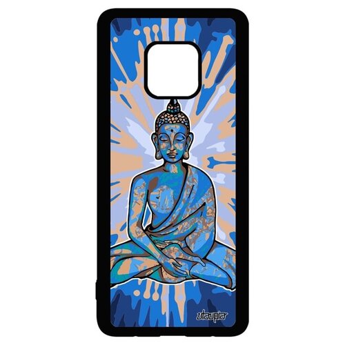 фото Противоударный чехол на смартфон // huawei mate 20 pro // "будда" стиль buddha, utaupia, голубой