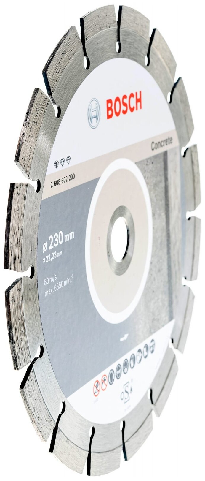 Диск алмазный Bosch 2.608.602.200 Standard for Concrete230-22,23 по бетону