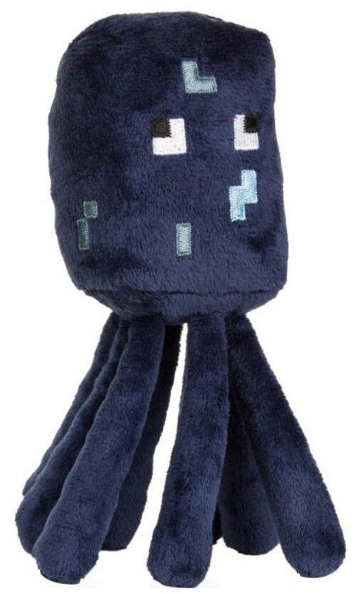 Мягкая игрушка Jazwares Minecraft Осьминог, 16 см, темно-синий
