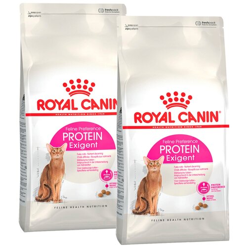 ROYAL CANIN PROTEIN EXIGENT для привередливых взрослых кошек (0,4 + 0,4 кг) royal canin protein exigent для привередливых взрослых кошек 0 4 0 4 кг