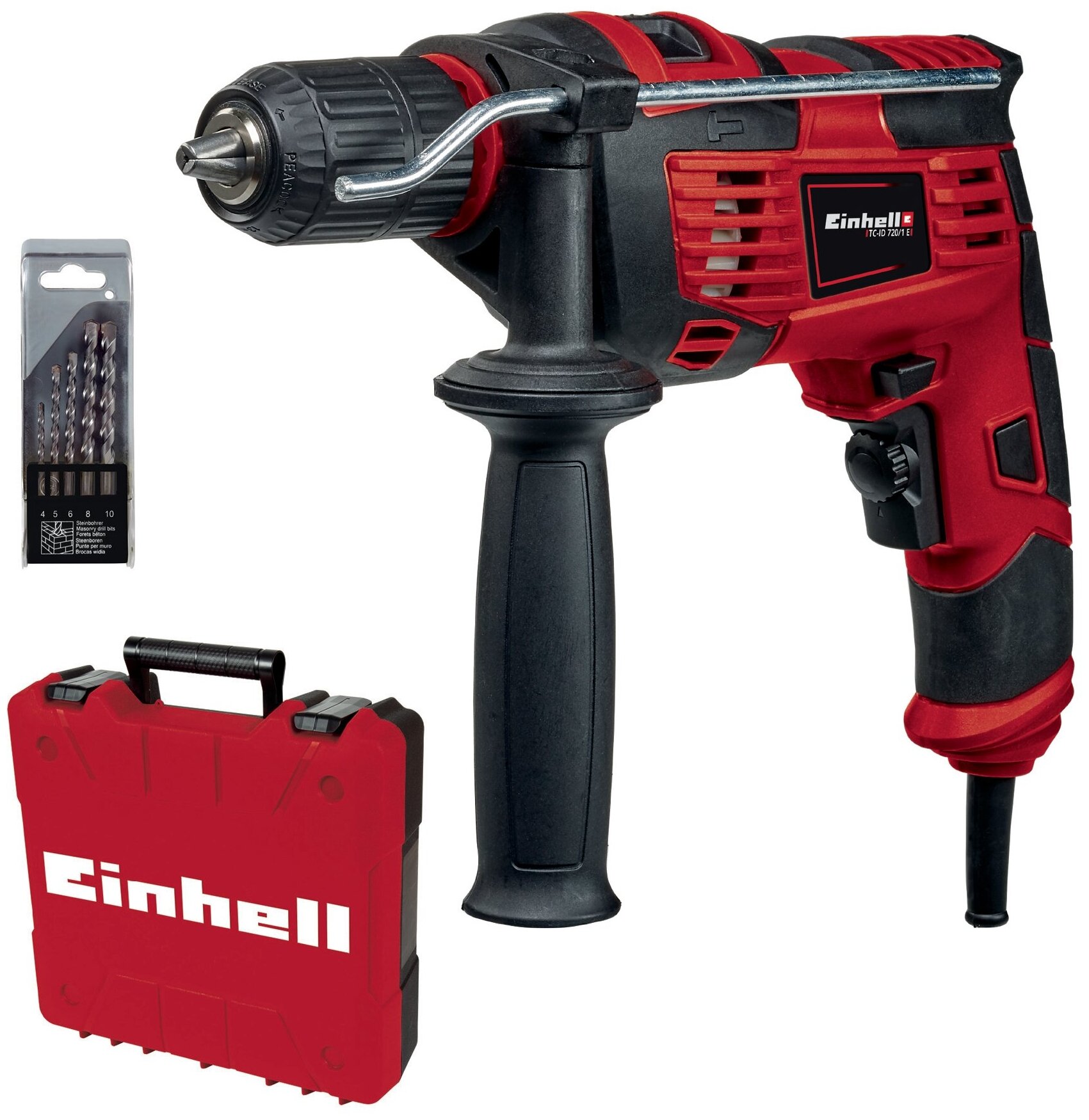 Дрель ударная Einhell TC-ID 720/1 E kit