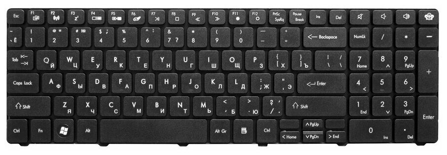 Клавиатура для ноутбука Packard Bell EasyNote TM86 TX86 NEW90 PEW91 pn MP-09B23SU-6981 SN7105B AEZYE700010