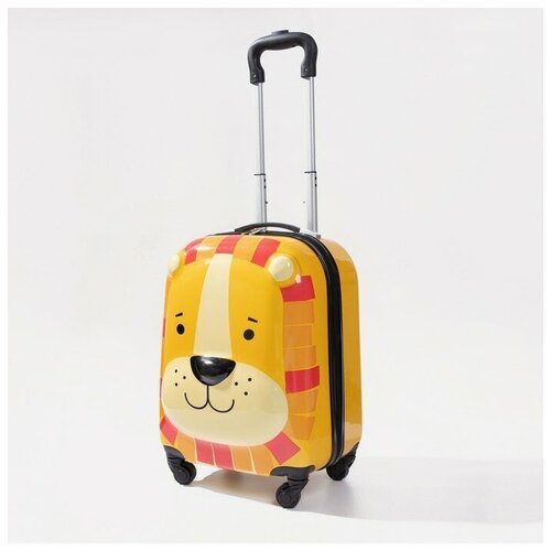 фото Чемодан малый 18" на молнии, цвет оранжевый