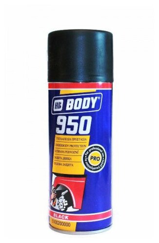 Антигравий BODY -950 Черный под пистолет 1л 010-00062